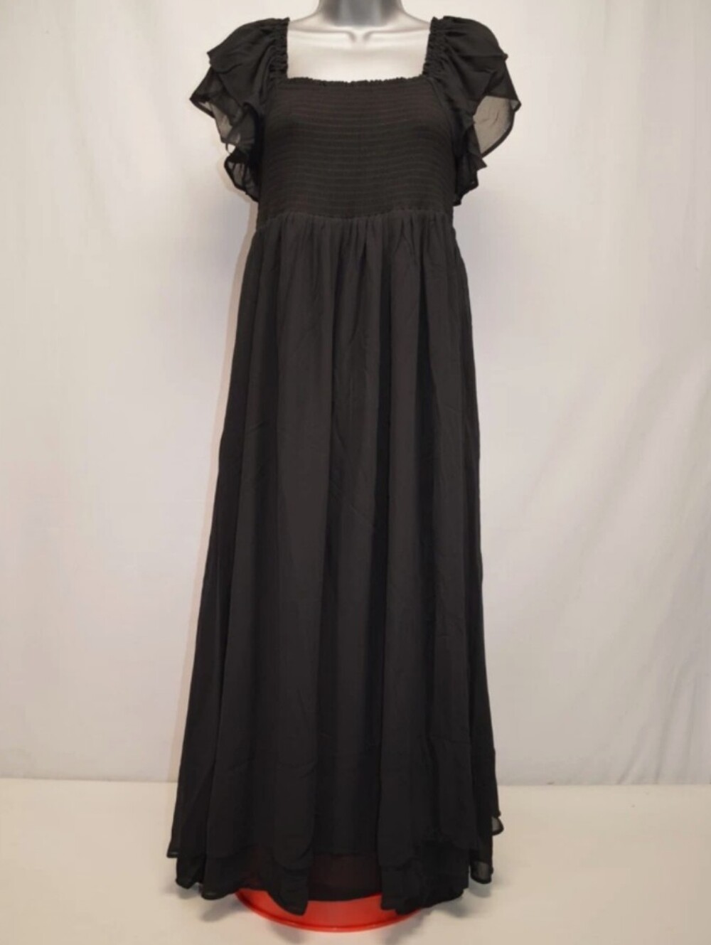 Quince Chiffon Smocked Maternity Dress